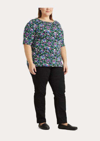 Women's Ralph Lauren Floral Cotton-Blend Tops | 231956GKR